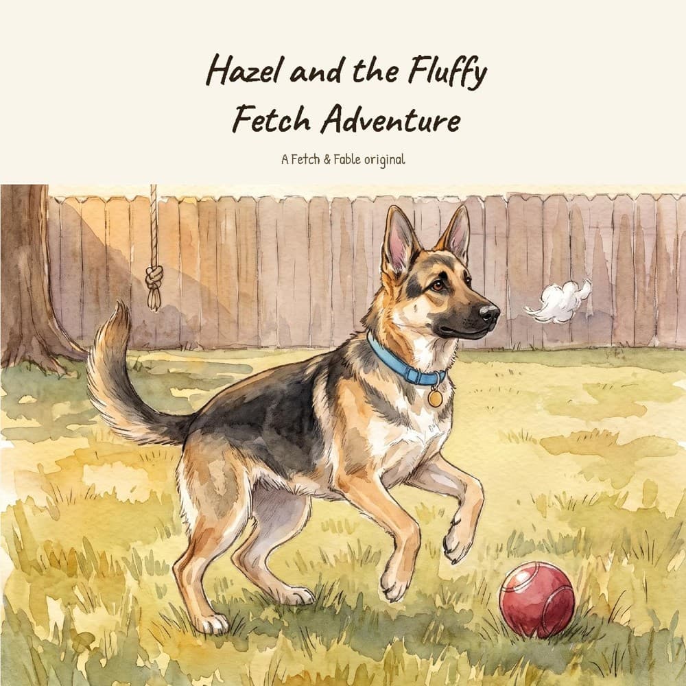 Hazel and the Fluffy Fetch Adventure, a Fetch & Fable book made with Hazel
